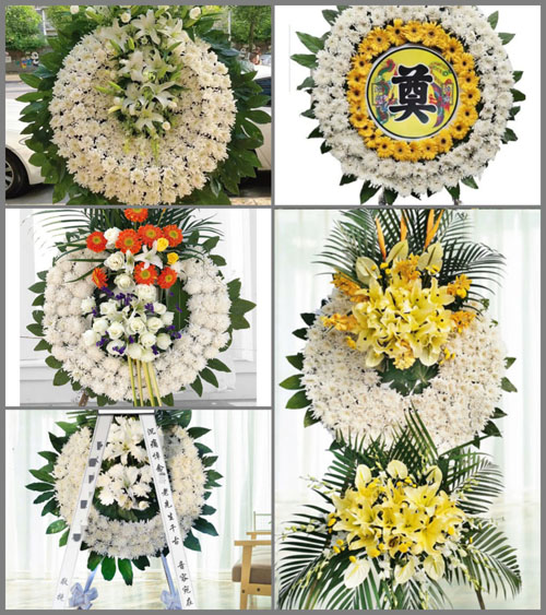 山东莱芜莱城区张家洼街道李梁坡村花圈速递